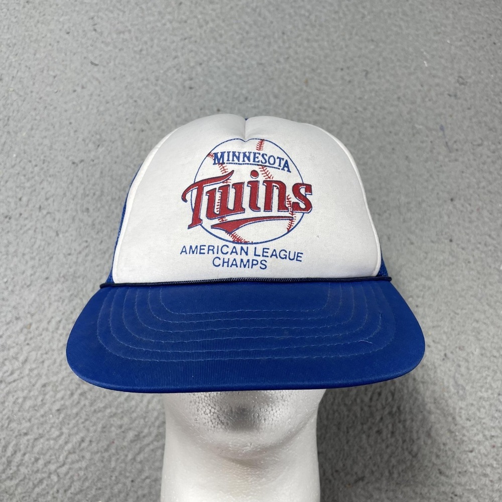 Vintage Minnesota Twins Hat Cap‎ Snap Back Mens One Size Blue MLB Baseball